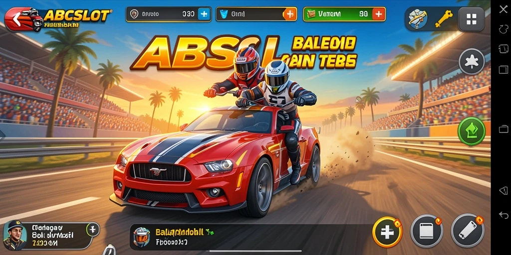 Antarmuka balapan yang menakjubkan dari ABCSLOT dengan desain tak tertandingi.