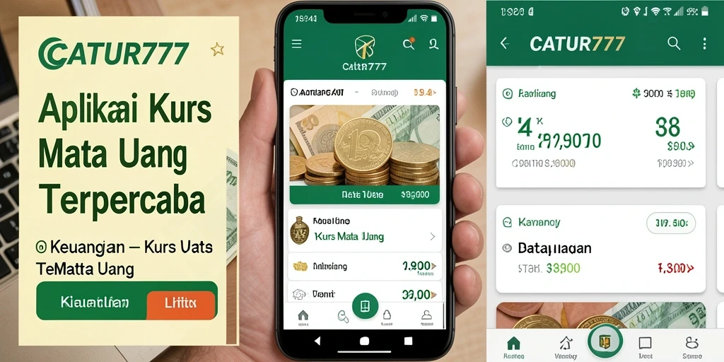 Screenshot utama CATUR777 menampilkan kurs mata uang terkini.
