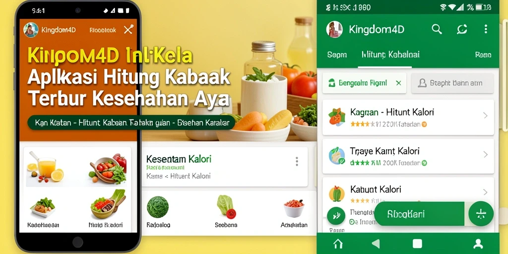 Tampilan antarmuka aplikasi KINGDOM4D yang sederhana dan informatif.