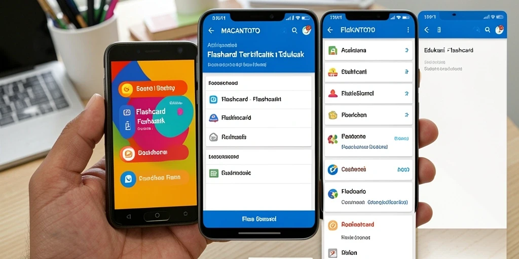 Tampilan antarmuka aplikasi MACANTOTO dengan fungsi Flashcard yang menarik.