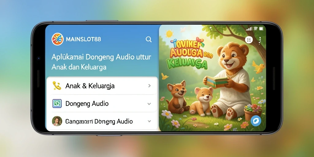 Antarmuka MAINSLOT88 yang ramah anak dengan koleksi dongeng audio.